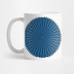 Reaction Diffusion Ornament (Blue) Mug